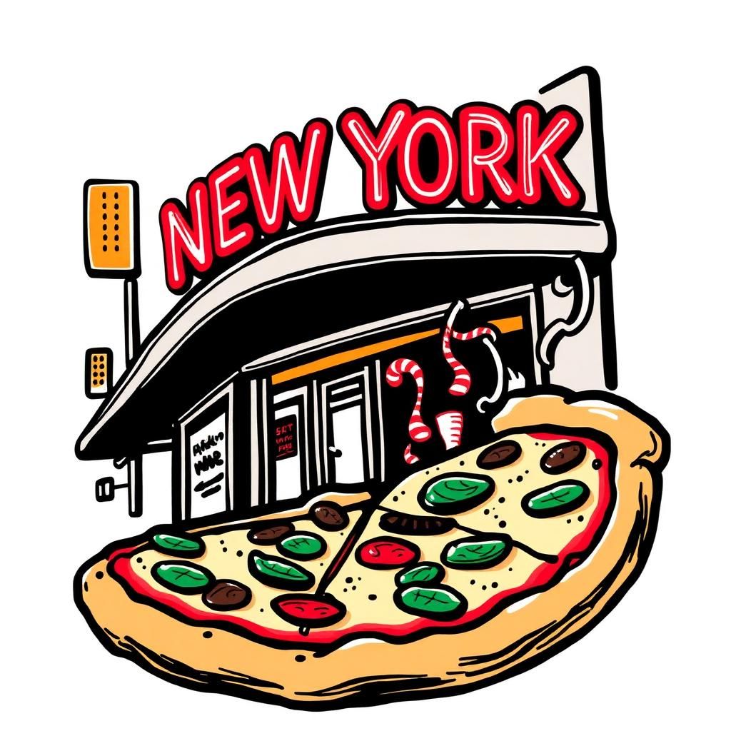 New York pizza icon